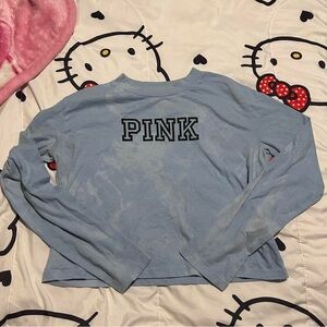 PINK Victoria's Secret Blue Long-Sleeve